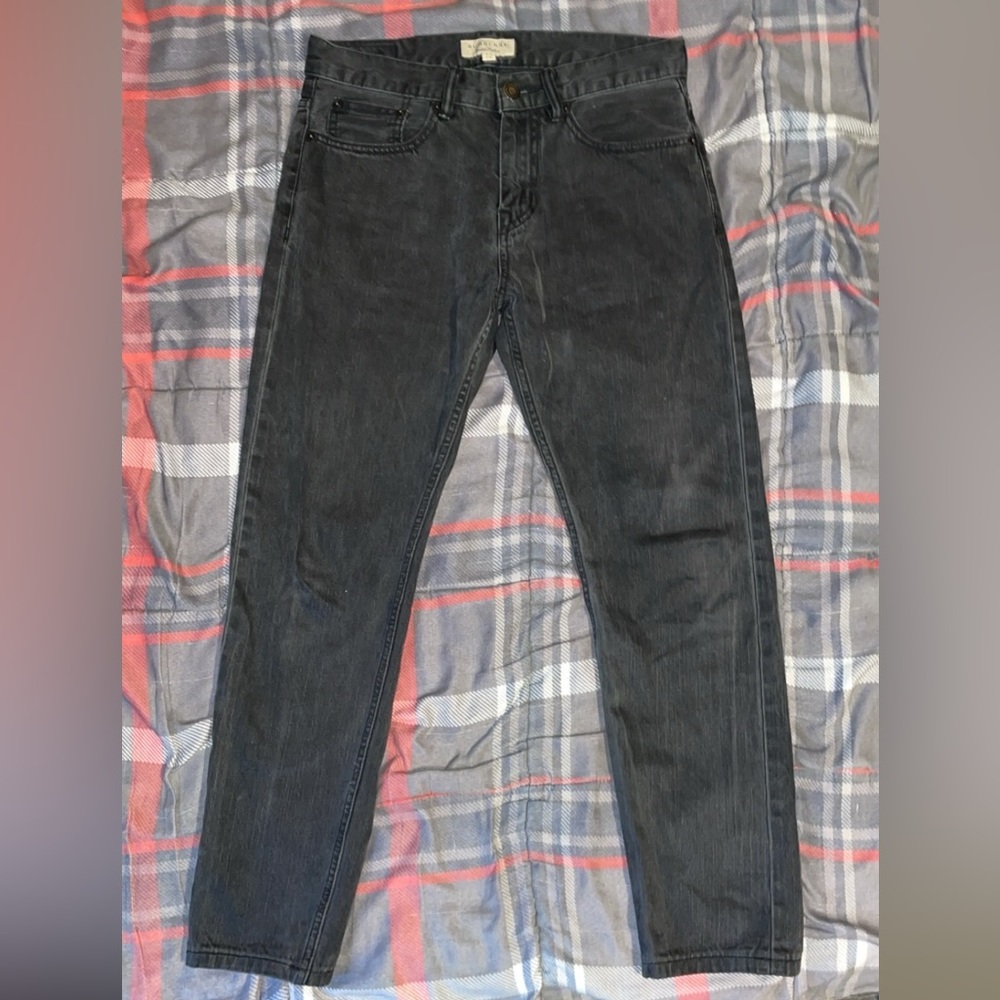 Burberry Charcoal Black Denim Jeans Size 30x32